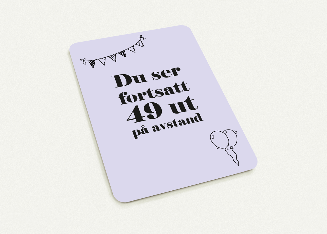 Kort «49 på avstand»
