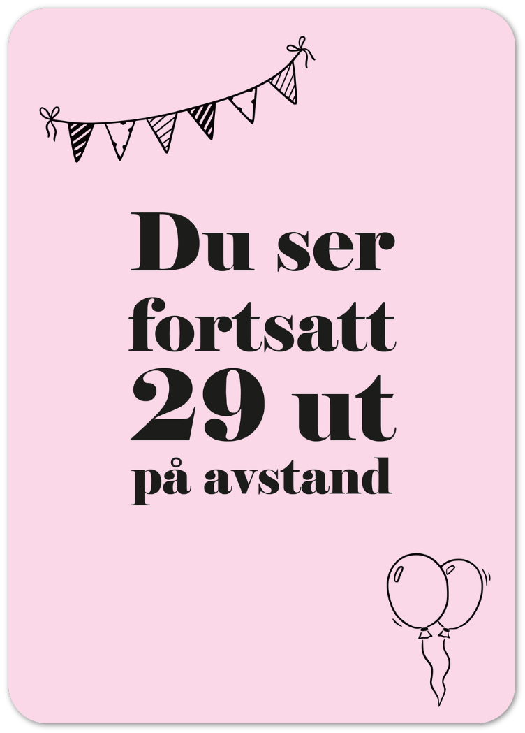Kort «29 på avstand»
