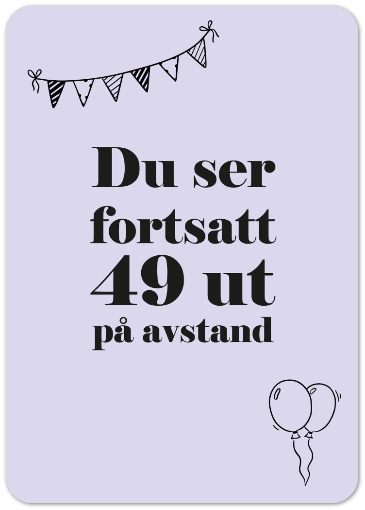 Kort «49 på avstand»