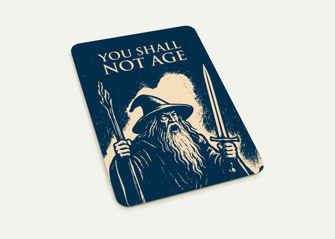 Kort «You shall not age» enkel