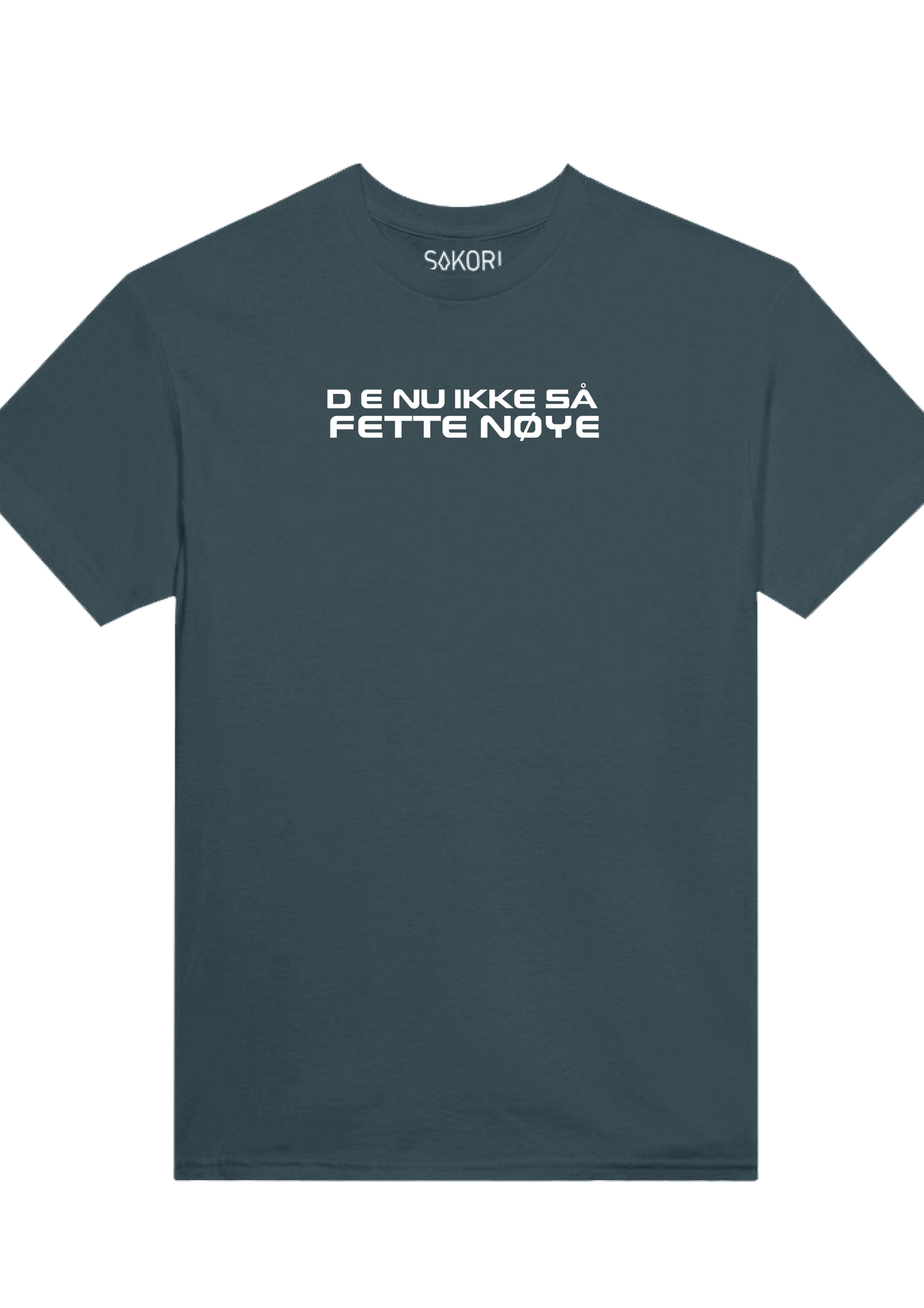 T-Skjorte "D E NU IKKE SÅ FETTE NØYE" T-Skjorte