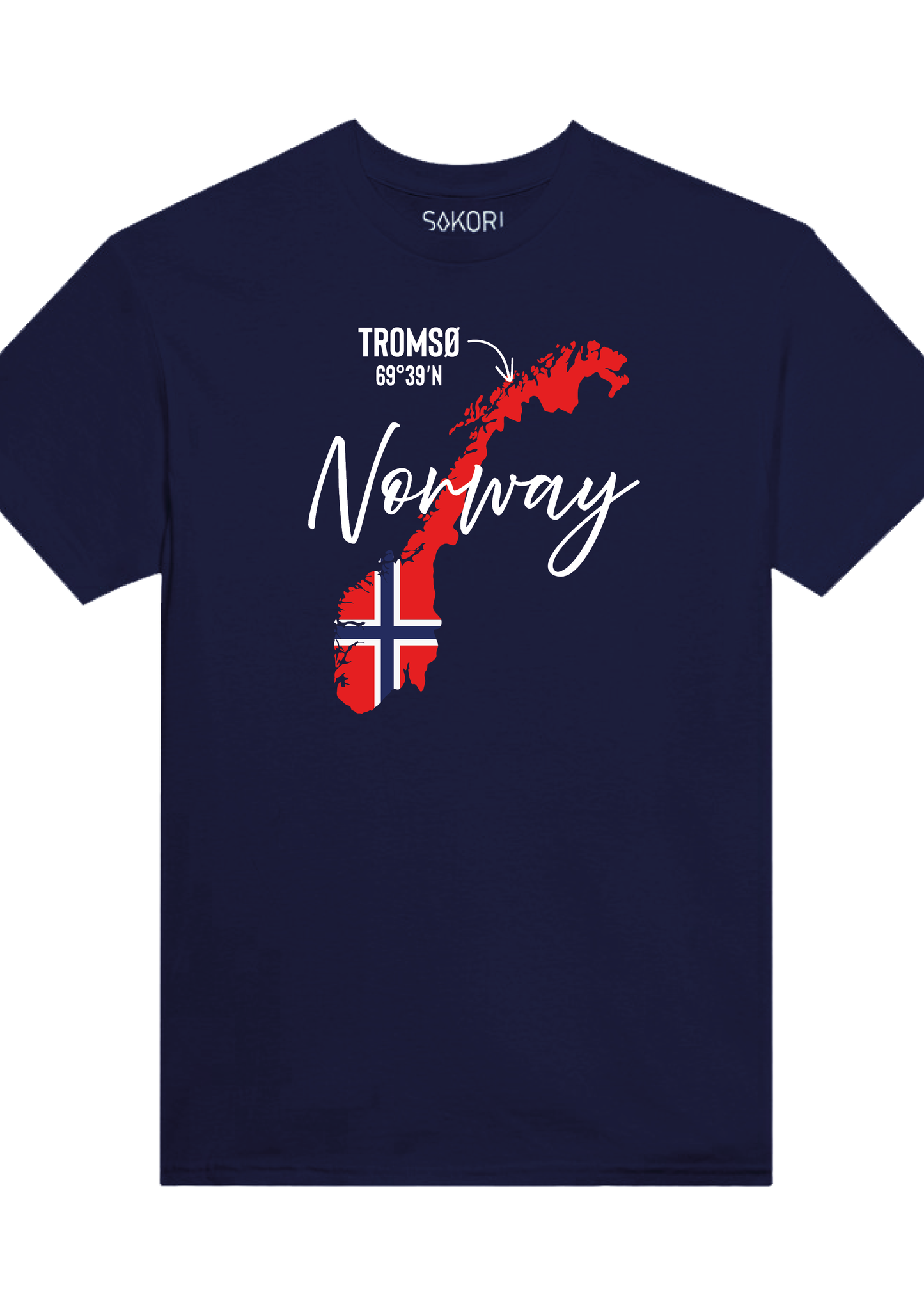 T-Skjorte Norway map