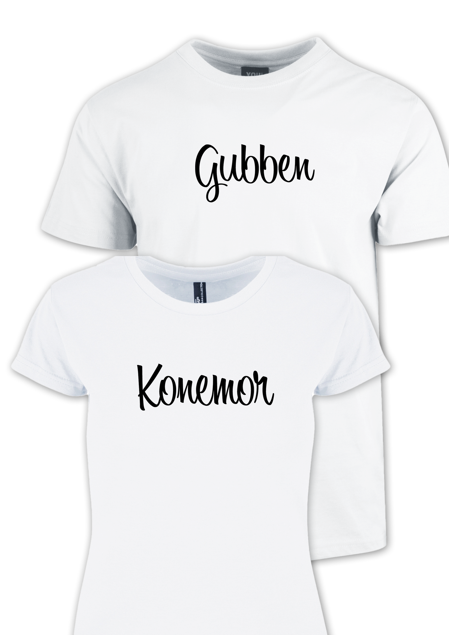 T-Skjorte x 2 "Gubben & Konemor"