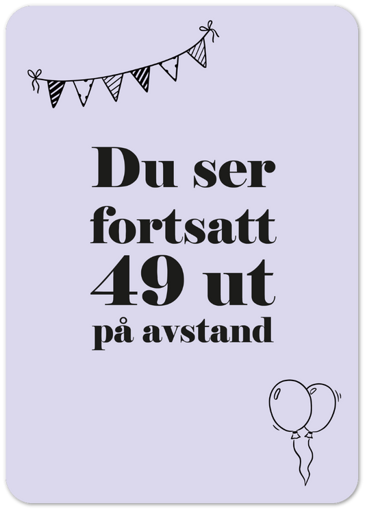Kort «49 på avstand»
