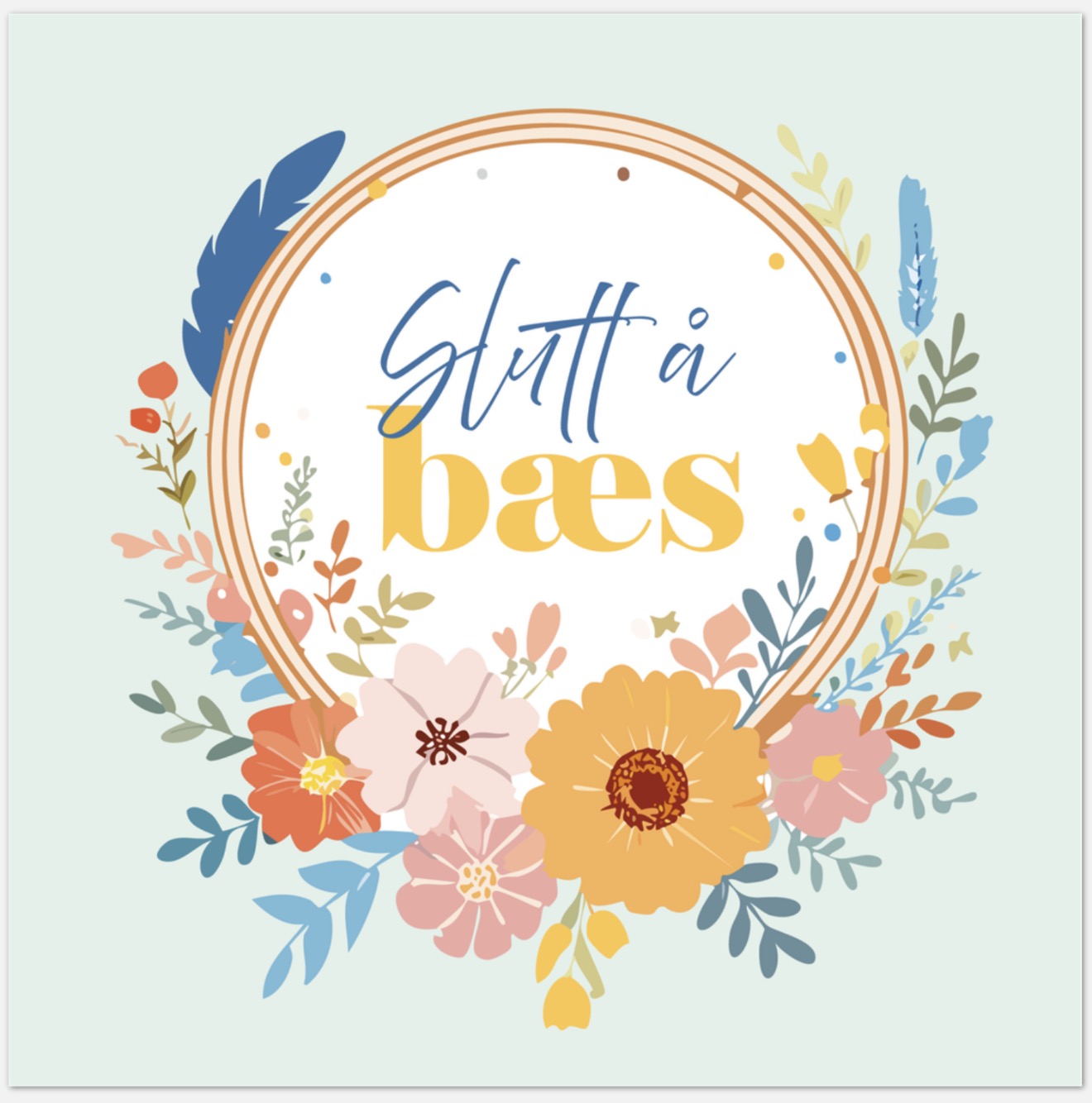 SLUTT Å BÆS Plakat