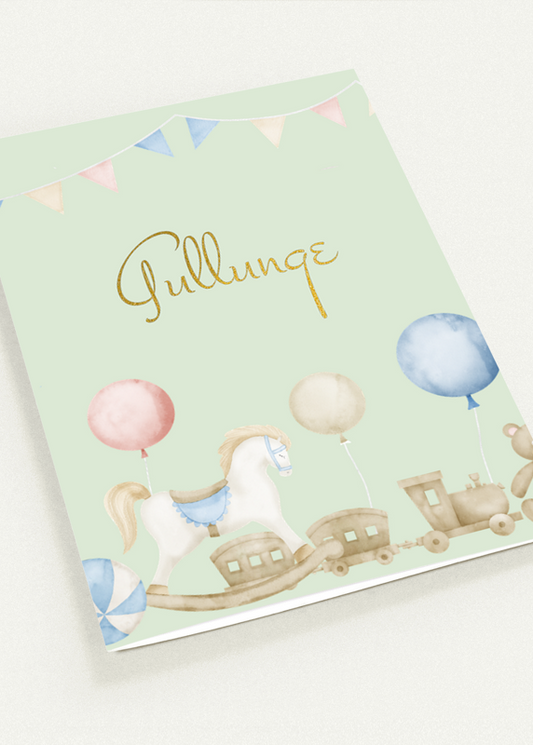 Kort "Gullunge" dobbelt kort m/konvolutt