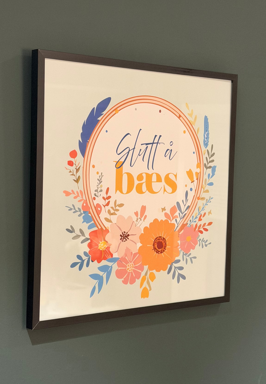 SLUTT Å BÆS Plakat