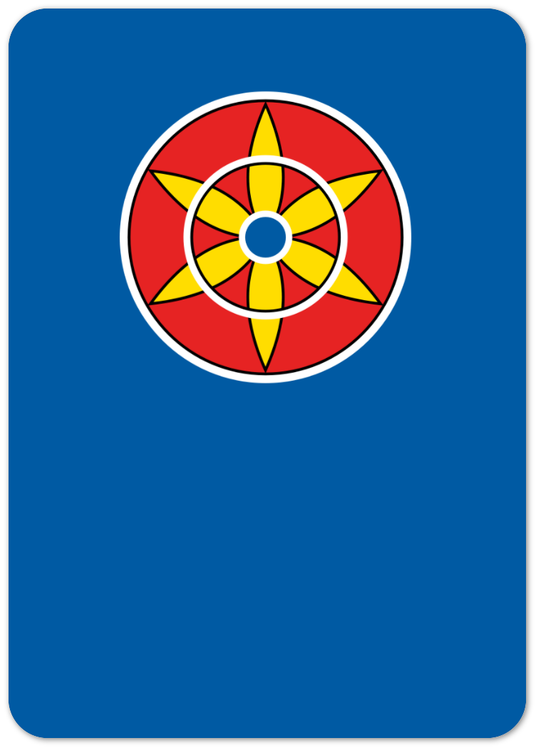 Kort Kvensk flagg enkel