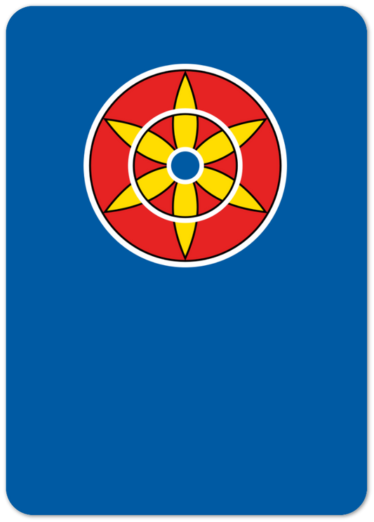 Kort Kvensk flagg enkel