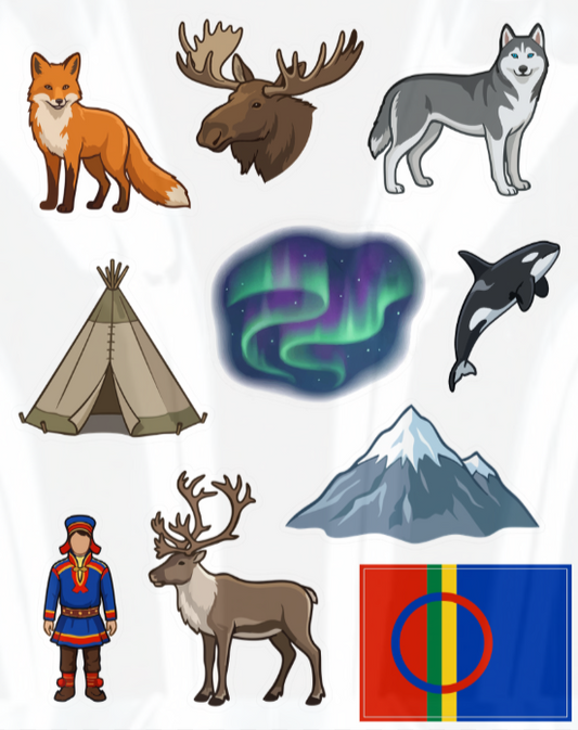 Klistremerkeark Nord-Norge Vinter