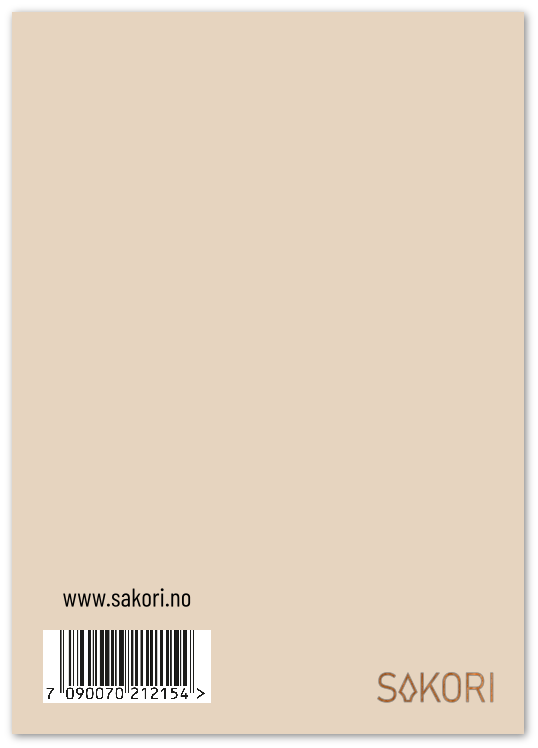Kort "Lihkku beivviin" dobbelt m/konvolutt