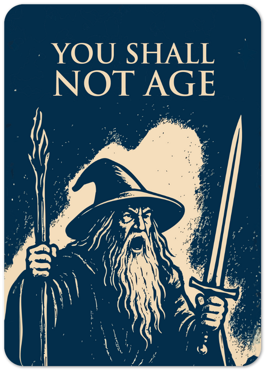 Kort «You shall not age» enkel