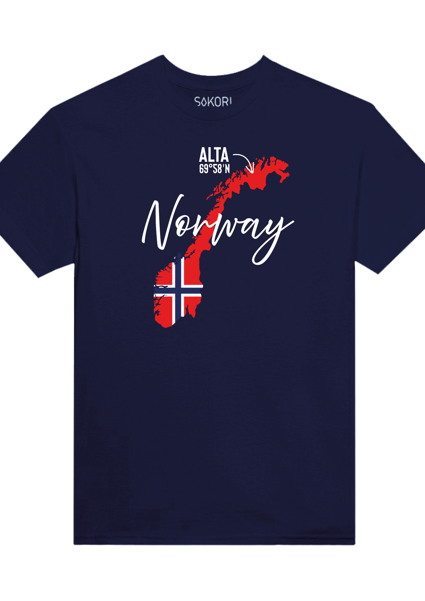 T-Skjorte Norway map