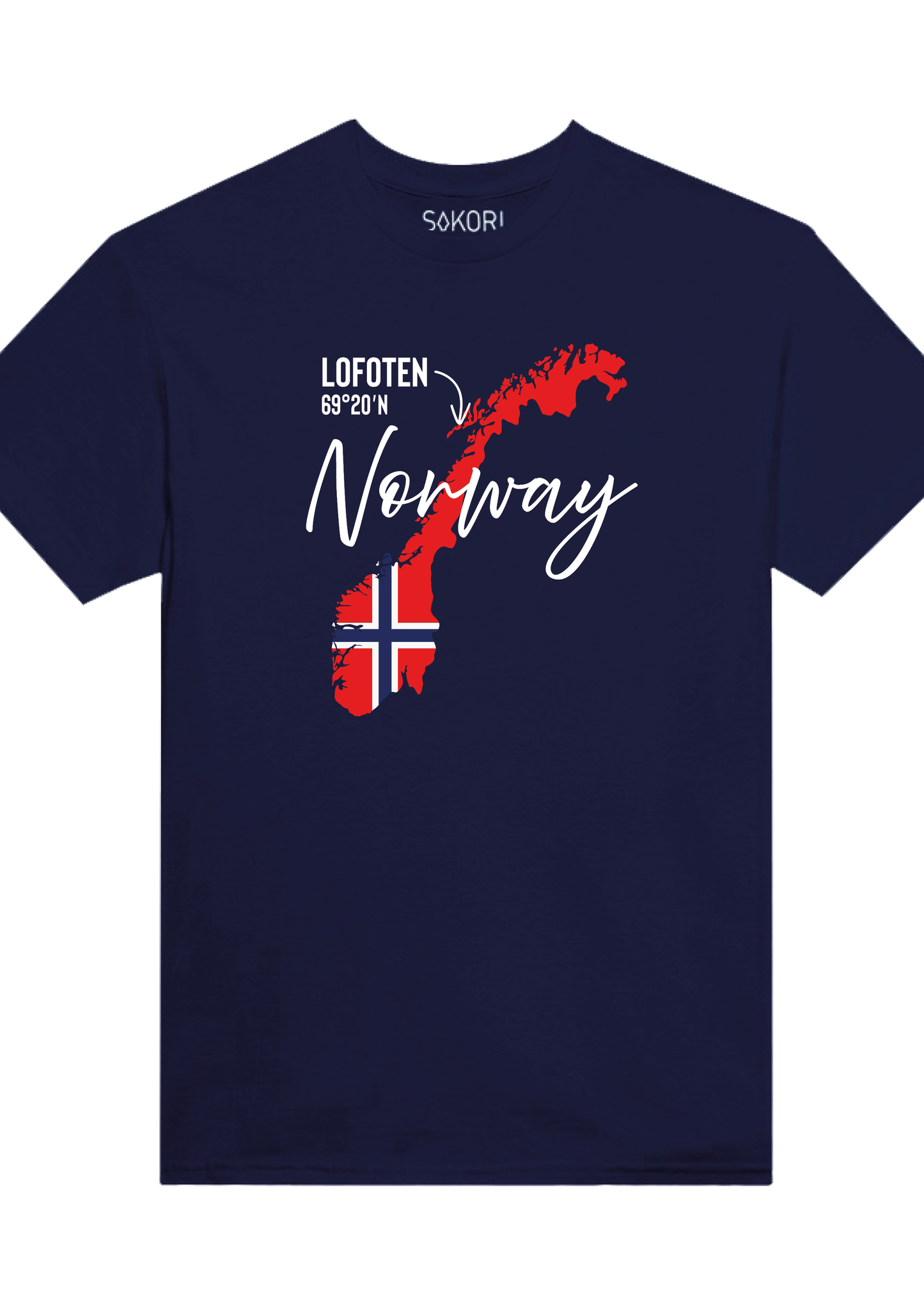 T-Skjorte Norway map