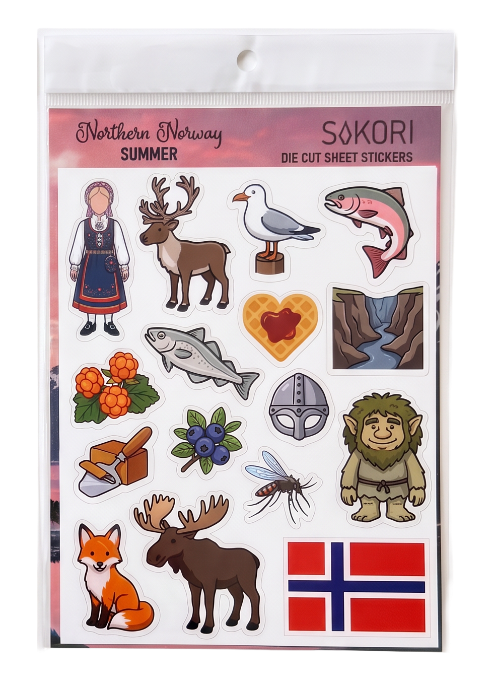 Klistremerkeark Nord-Norge Sommer