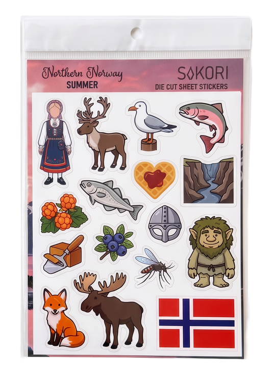 Klistremerkeark Nord-Norge Sommer