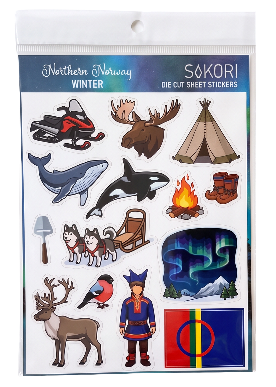 Klistremerkeark Nord-Norge Vinter