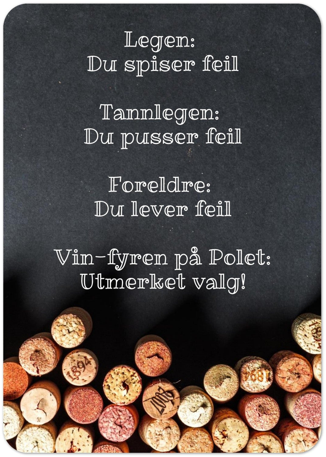 Kort «Utmerket valg» enkel